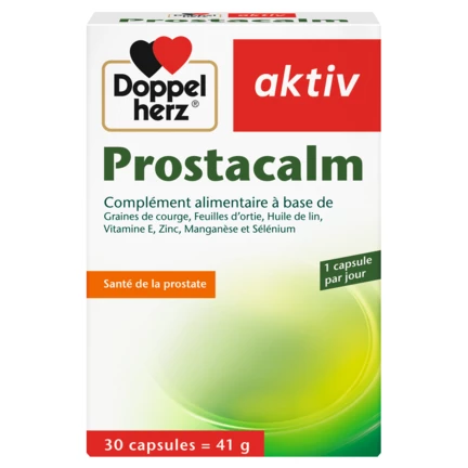 Illustration of the product packaging Doppelherz aktiv Prostacalm front view